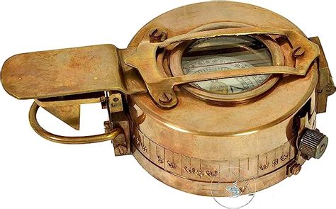 Vintage Compass Military Navigational Marine Brass Devices Pocket