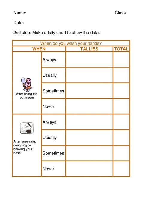 Tally Chart Worksheets For Kids Activity Shelter Numbers Activities
