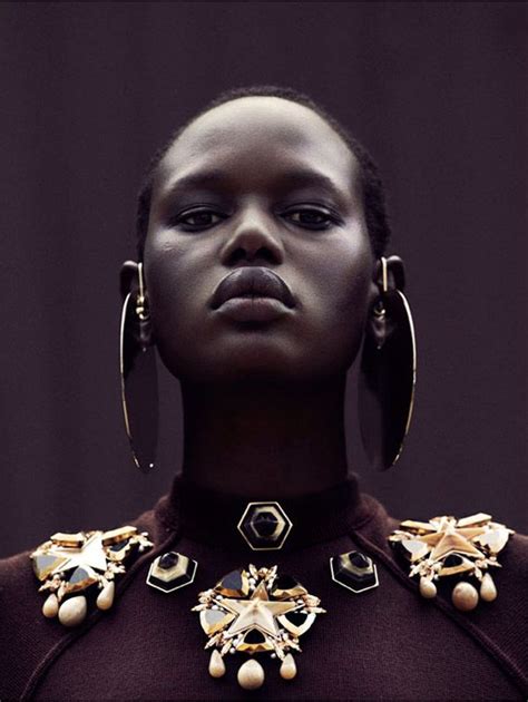 Ajak Deng In Obsession Magazine Black Is Beautiful Black Beauties