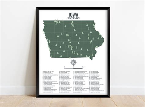 This State Parks Map Makes A Great T For The Hiker Or Nature Lover