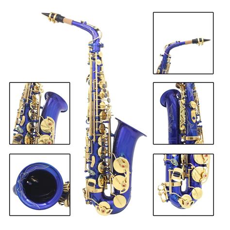 High Quality Blue Color Alto Saxophone Buy Blue Color Alto Saxophone