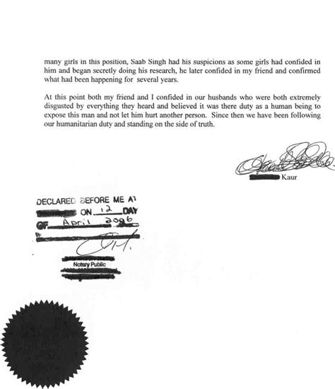 A kansas notary acknowledgment form is often attached to a document, legal or otherwise, to prove the authenticity of the signatures therein. Bibi travels from Vancouver to confront fake-Baba
