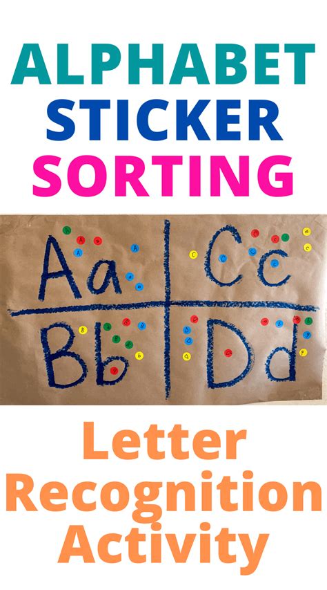 Letter Recognition Alphabet Sorting Activity Discovering Mommyhood