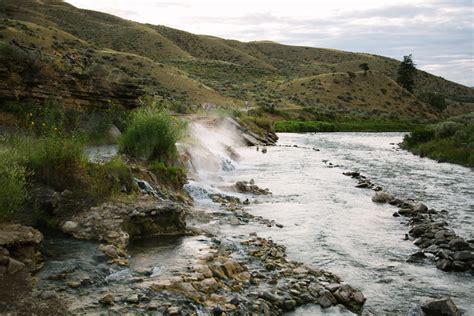 nps100 the boiling river located in yellowstone national park is famous for the convergence