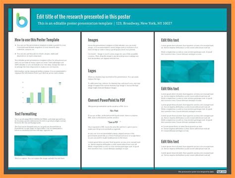 Poster Template Free Conference Presentation A3 Indesign 6 7