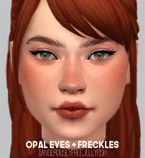 Opal Eyes Freckles Dangerouslyfreejellyfish On Patreon Sims 4 Cc