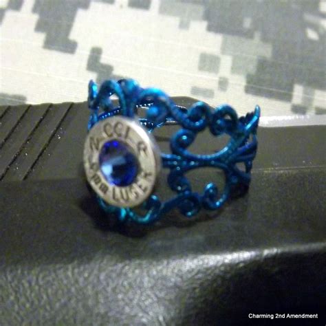 Gå gärna in och titta, tyck till och meddela oss om någon inte fungerar som det ska eller om ni saknar någon. 9mm Silver Bullet Casing Blue Adjustable Ring | | Bullet ...