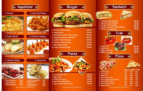 A menu card is the best way to find out everything that a restaurant has to offer. Restaurant Menu - Tiger Garden Int. Hotel