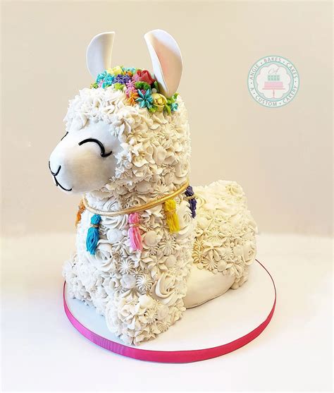 Shaped Angie Bakes Cakes Animal Birthday Cakes Llama Birthday