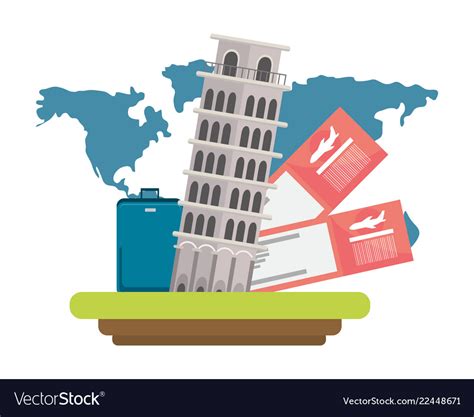 World Travel And Tourism Royalty Free Vector Image