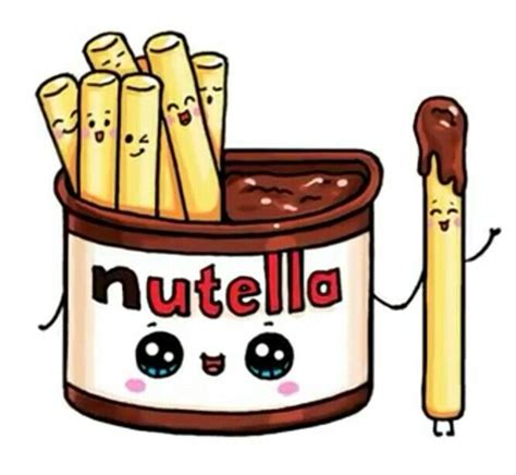Pin By ♭ғᴜᴄᴋɪɴɢ 𝕊𝕆𝕌𝕝 ßņß ♭ On Kawaii Cute Food Drawings Nutella