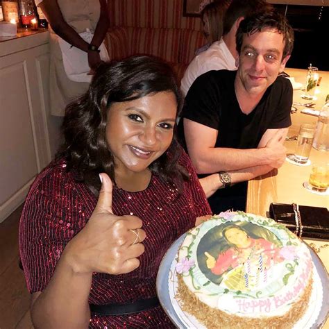 mindy kaling celebrates her birthday with b j novak — and fans go nuts over how he looks at her