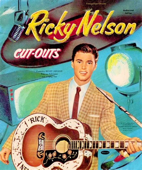 Vintage Paper Doll Printable PDF • Ricky Nelson Paper Doll • 50s 1950s