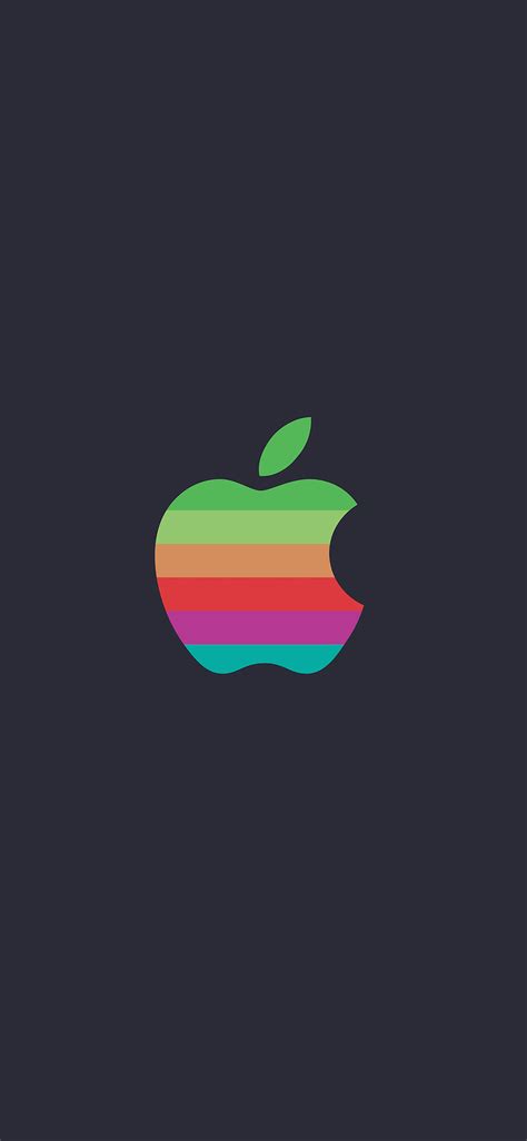 Apple Iphone Wallpaper Aw31 Minimal Logo Apple Color