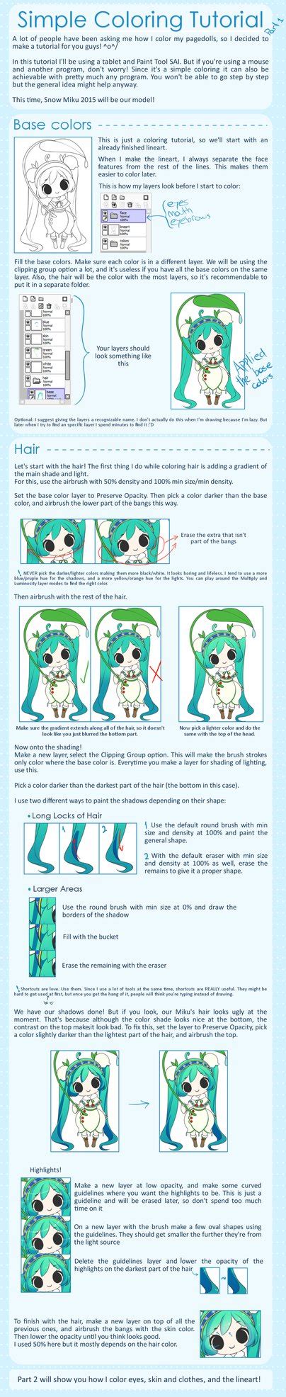 Simple Coloring Tutorial - Part 1 by rimuu.deviantart.com on