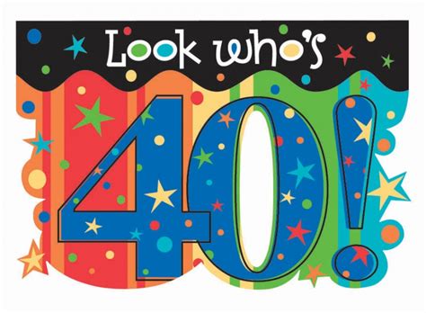 40th Birthday For Facebook Clipart Clipart Suggest