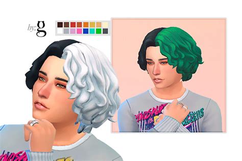 Split Dye Hair Male Female Sims 4 Cc List