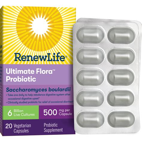 Renew Life Ultimate Flora Probiotic Saccharomyces Boulardii 6