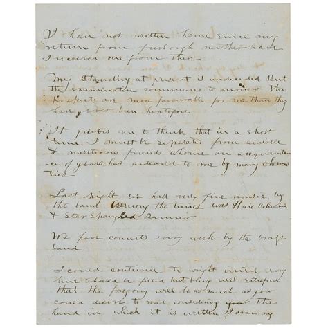 Stonewall Jackson Autograph Letter Signed From West Point