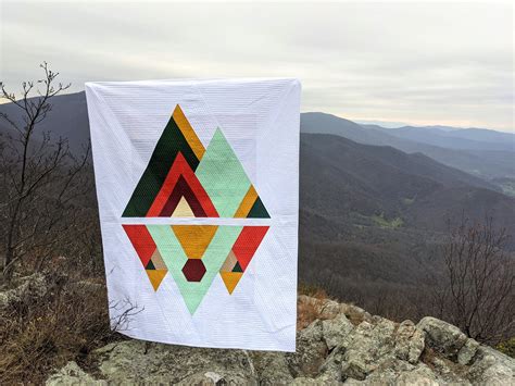 Asymmetrical Mountains Quilt Pattern Pdf Digital Download Etsy