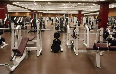 Modern Gym With Free Weights And Machines