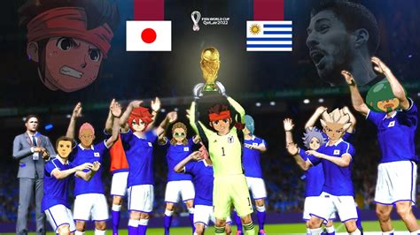SUPER ONZE na COPA do MUNDO Japão VS Uruguai Final Inazuma Eleven Real Gameplay YouTube