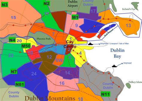 Dublin Districts Covered