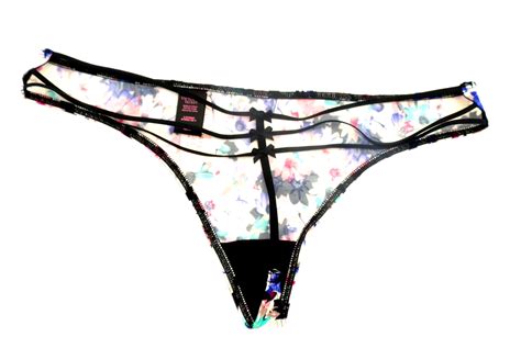 victoria s secret very sexy strappy v string panty ebay