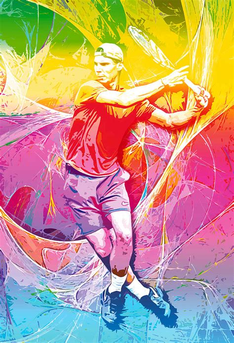 Rafael Nadal 01 Digital Art By Rochvanh Pixels