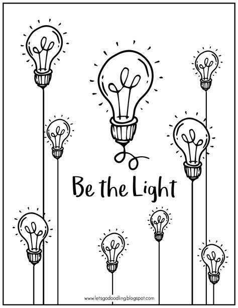 Light Bulb Coloring Pages