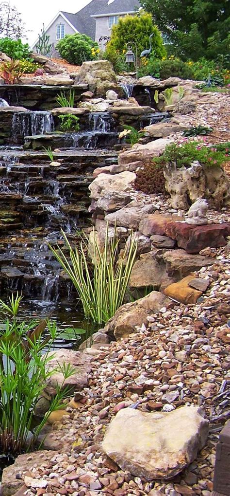 35 Dreamy Garden With Backyard Waterfall Ideas Homemydesign