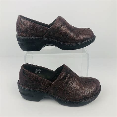 Thom Mcan Toronto Brown Faux Leather Clogs Womens Si Gem