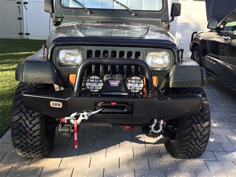 Arb 3450150 Quadratec Edition Front Stubby Bull Bar Bumper For 87 06