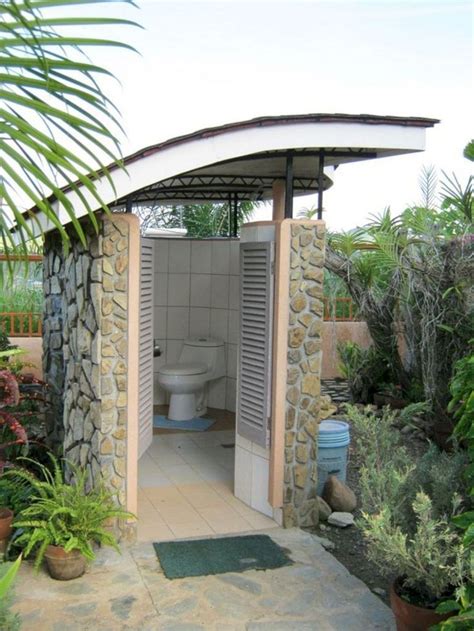 Click the image for larger image size and more details. Cool 46 Amazing Outdoor Bathroom Design Ideas. More at ...