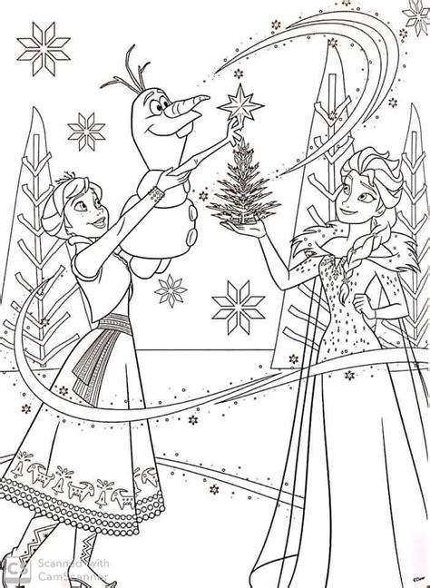 coloriage reine des neiges pour noel | Disney coloring pages, Cute