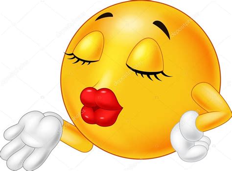 Emoticon Smiley Blowing A Kiss — Stock Vektor © Tigatelu 83642450
