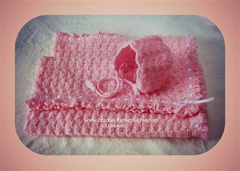 Free Crochet Baby Blanket Pattern In Shell Stitch Free Crochet