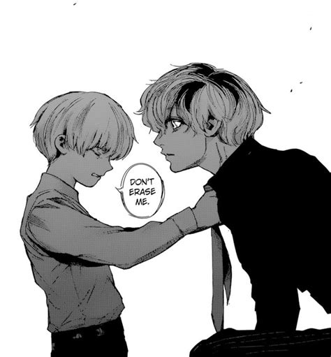 College buddies kaneki and hide come up with the idea that ghouls are imitating humans so that's why they haven't ever seen one. Look at me, Haise I'm not strong | Tokyo ghoul anime ...