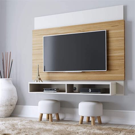 Wall Board With Stylish Tv Floating Shelf Unique Media Room Storage And