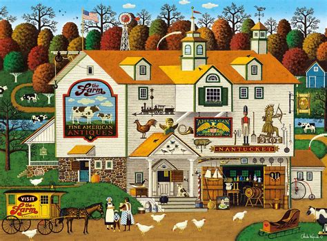 Buffalo Games Charles Wysocki The Farm 1000piece Jigsaw Puzzle