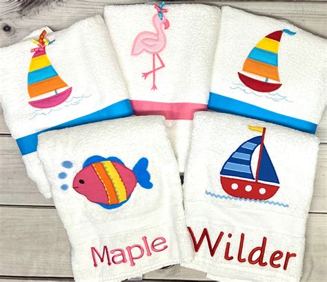 Monogrammed Childs Beach Towels