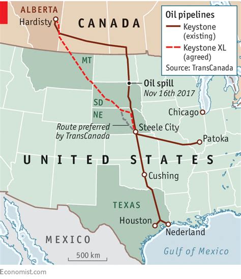Pipeline Route Map Of Keystone Pipeline The Keystone Xl Pipeline Is