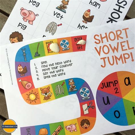 Free Short Vowel Board Game