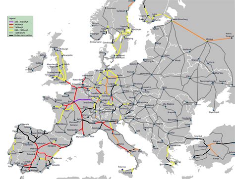 Filehigh Speed Railroad Map Europe 2011png Wikimedia Commons