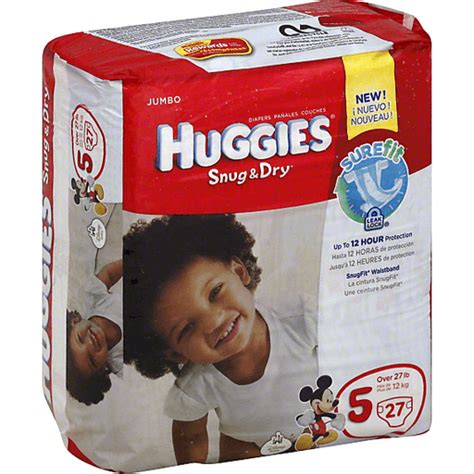 Huggies Snug And Dry Size 5 Diapers 27 Ct Pack Diapers And Training