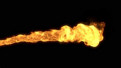 Animated Realistic Stream Of Fire Like Fire Breathing