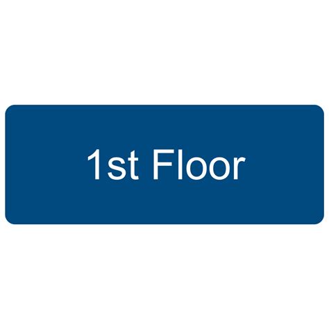 Floor Numbers 1st Up To 99th Engraved Sign Egre 250 Whtonblu
