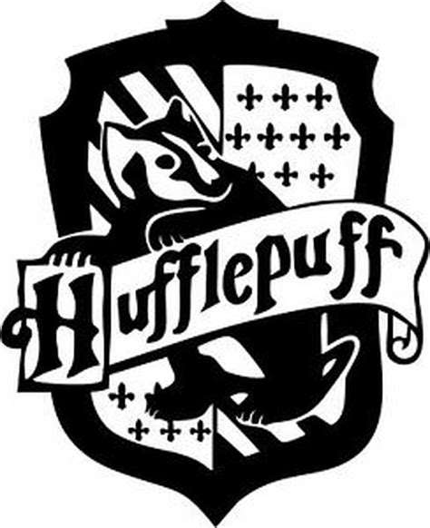 Movies Harry Potter Hufflepuff Crest - Black Pearl Custom Vinyls