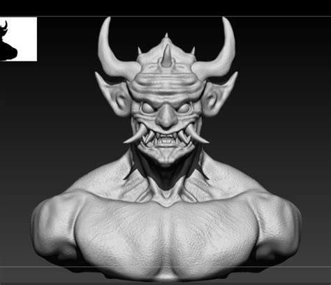 Artstation Oni Demon Sculpt
