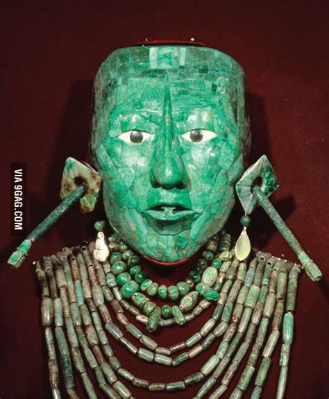 Ancient Mayan Jade Mask Of King Pakal 9gag